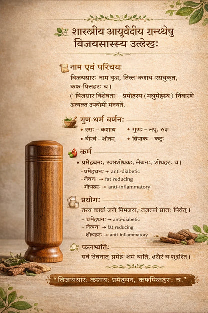 Ayurvedic Vijaysar Wood Sugar Control Glass