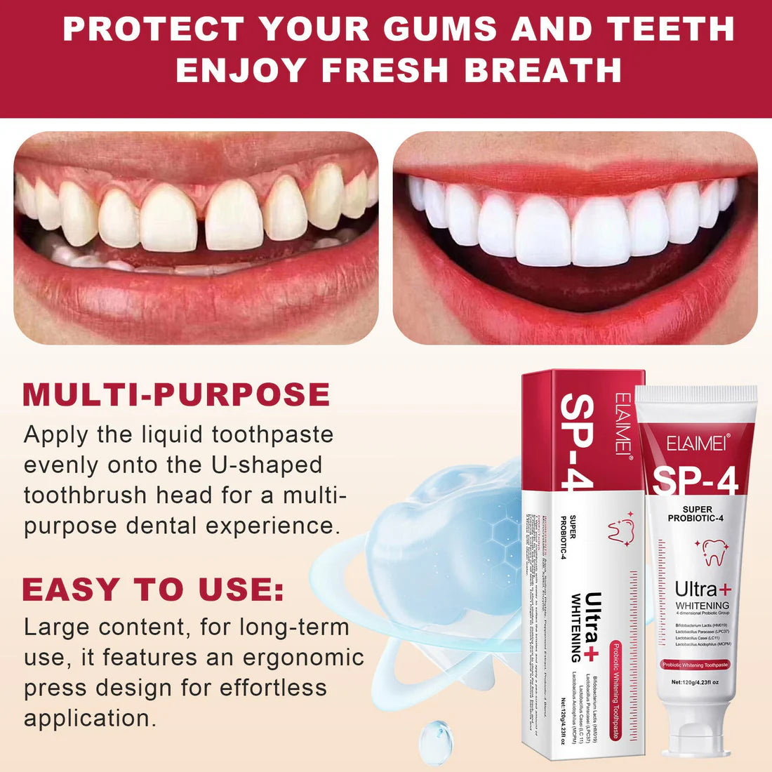 SP 4 Teeth Whitening Toothpaste