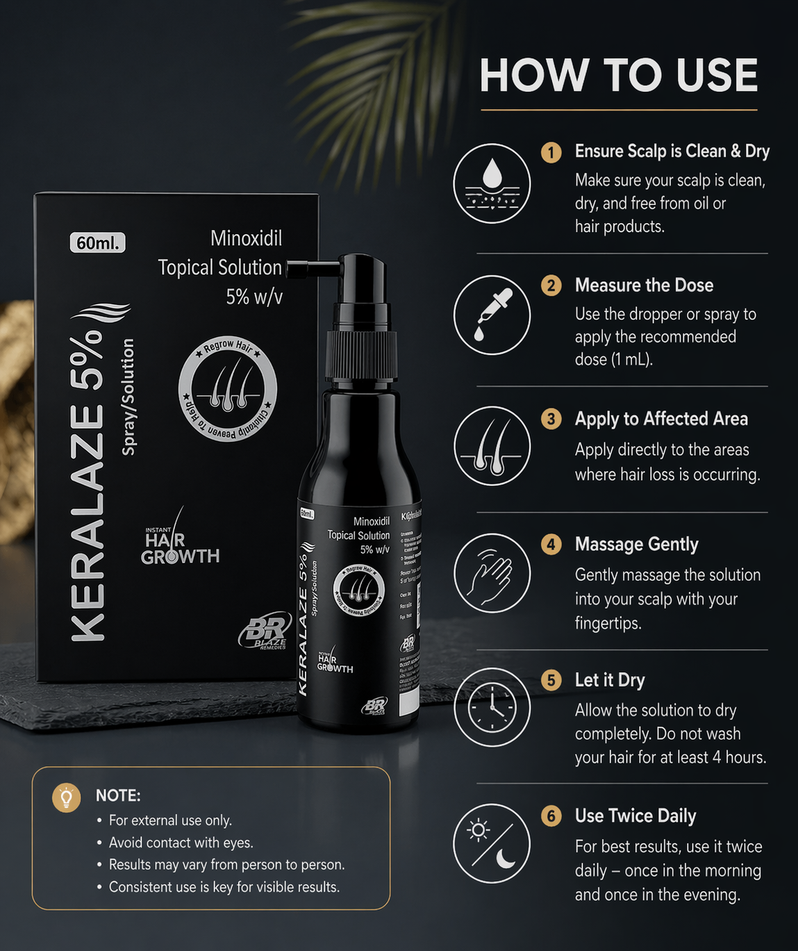 Minoxidil Topical Solution 5% | Hair Growth & Hair Loss Treatment
