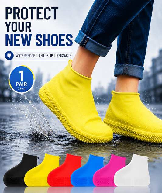 Waterproof Silicon Shoes Cover | Reusable Anti-Slip Rain Shoe Protector