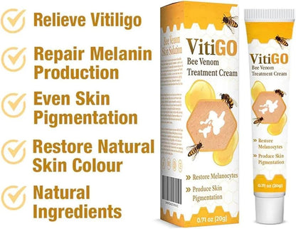 VitiGO Bee Venom Cream | White Spots & Vitiligo Skin Care Cream